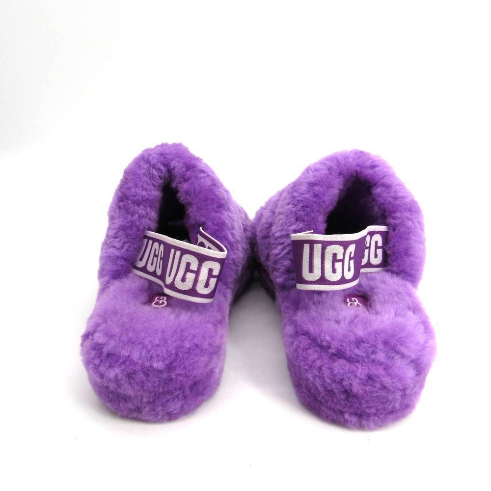 UGG Women's Fluff Yeah Slide Sheepskin Slippers In Purple Sky Sz 6 - Picture 4 of 8